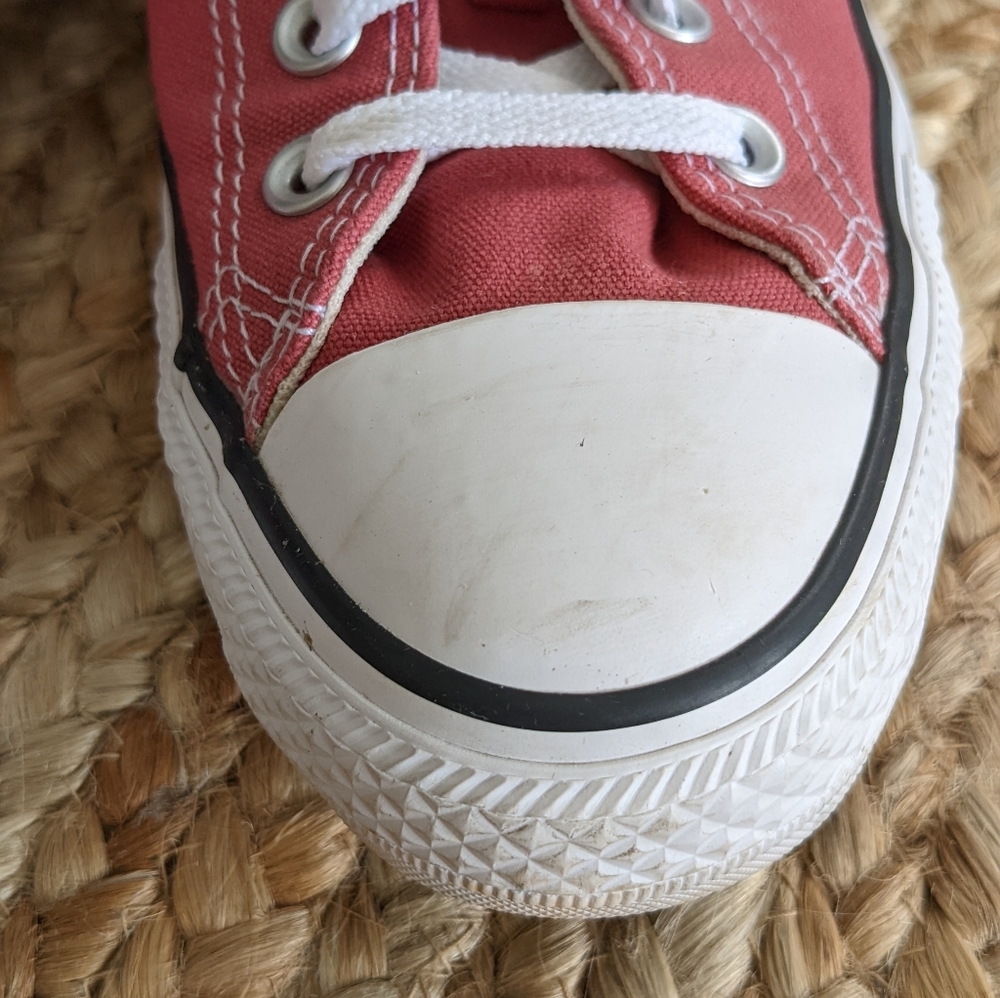 Red Low Top Converse - Picture 8 of 8